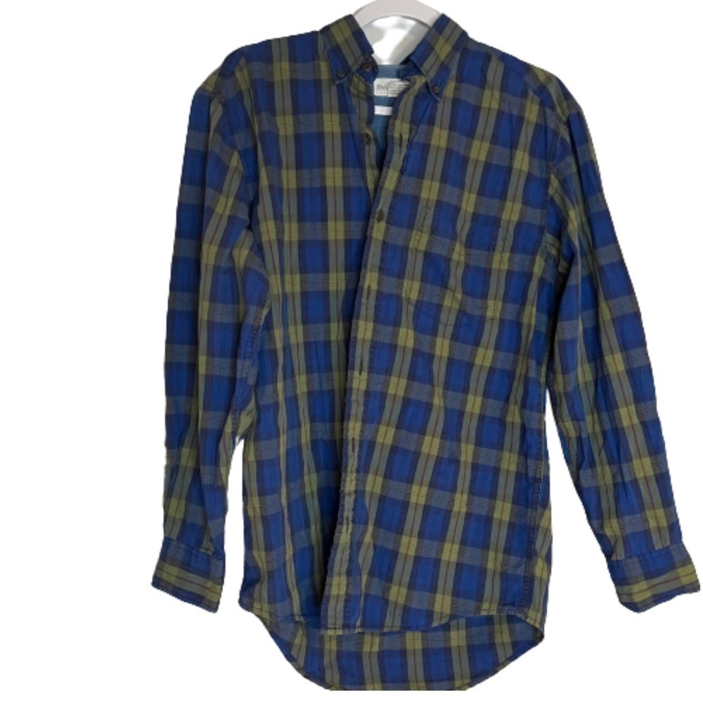 Vintage BANANA REPUBLIC  Plaid Button Up Shirt Size Small Long Sleeve Cotton.